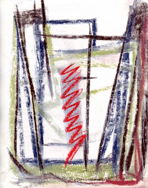 Tackle 1 | Mixed media on paper | 22cm x 28cm